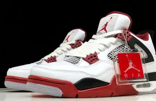Red Fire 308497-160 4 308497-160 White Black Men Air Jordan 0517